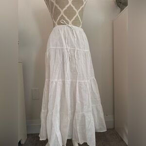 White tiered skirt